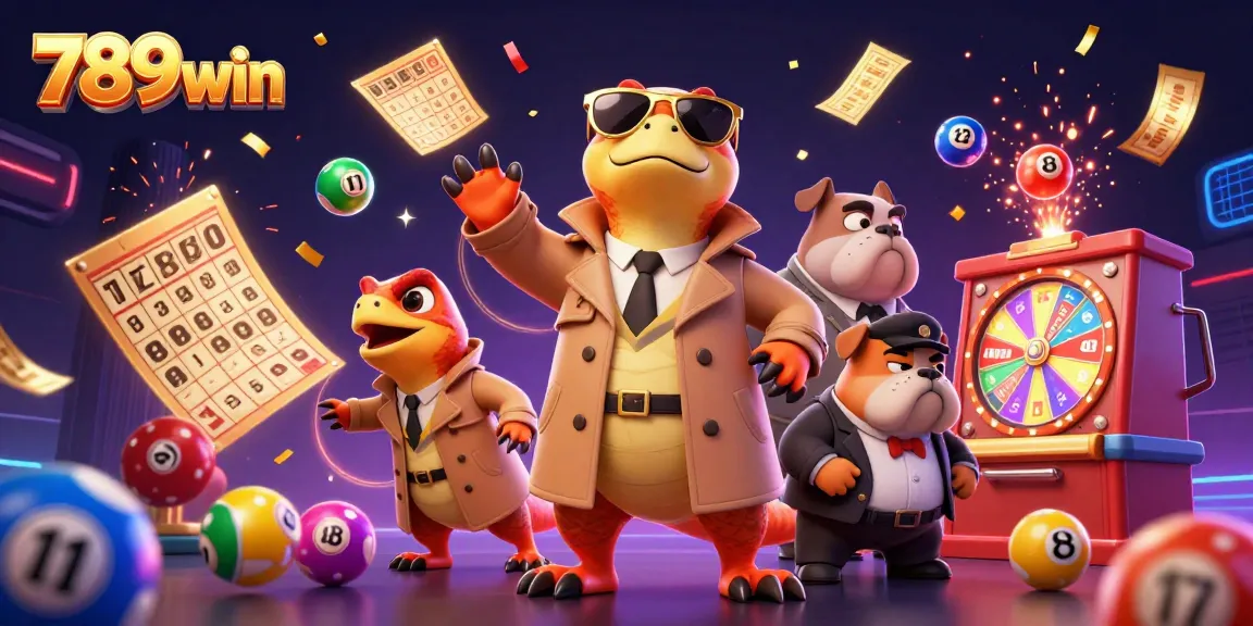 Engaging 789win themed scene with raptors in disguise attempting VIP access, bursting with lottery elements.
