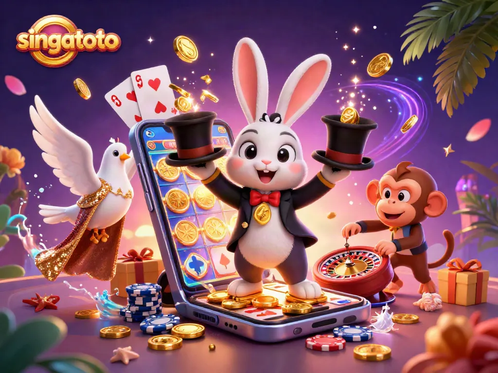 Experience the thrill of singatoto gaming with vibrant characters and exciting casino elements.