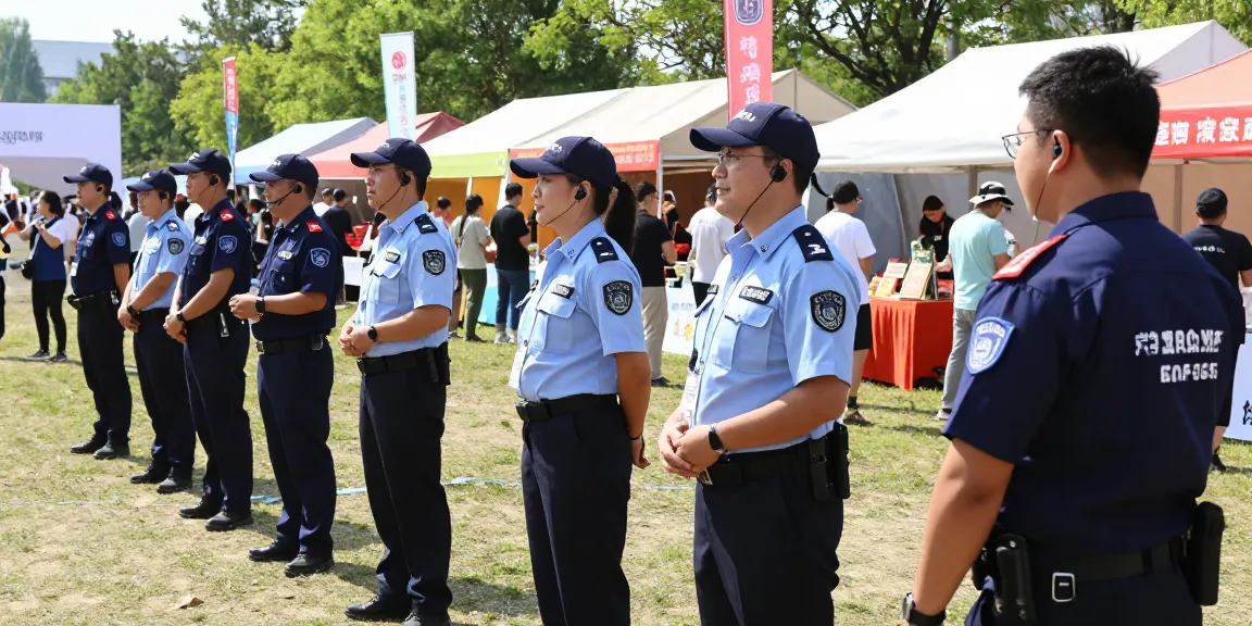 Event Security at a local outdoor festival ensuring safety and order.